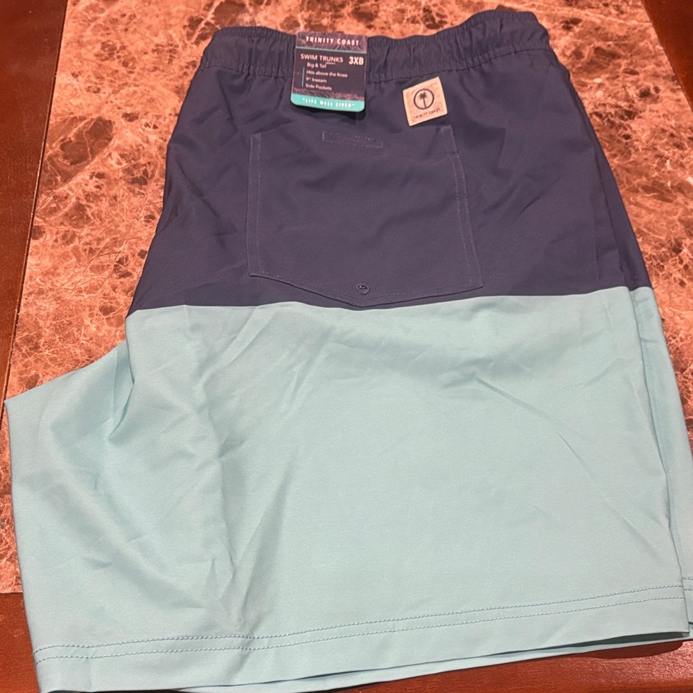 Kohl's Men's Swim Trunks - Navy and Light Blue